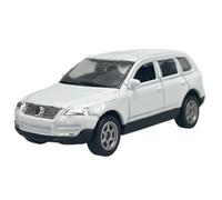 Welly Model Car Compatible with VW Volkswagen Touareg White Approx. 1/60-1/64 Metal Model Car Die Cast New in Box
