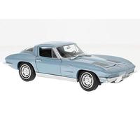 Welly Modell 1:24 Chevrolet Corvette (C2) 1963 Metallic Blau 24073