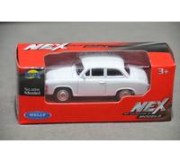 Welly NEX FSO Syrena 105 White Small Diecast Model Scale 1:60 7cm Long New Box