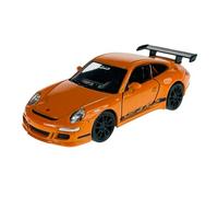 Welly Porsche 911 997 GT3 RS Orange with Black 2004-2011 Approx. 1/34-1/39 Metal Car Model The Cast New in Box