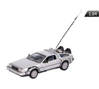 Welly Scale 1:24 Diecast Model Time Machine Car Toy