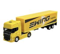 Welly Scania R-Series R730 V8 Yellow Semi-Trailer Ewing Logistics from 2005 Truck 1/64 1:64 Metal Model Car Die Cast New in Box