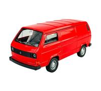 Welly VW Volkswagen T3 Transporter Box Red 1979-1992 1/34-1/39 Metal Model Car Die Cast New in Box