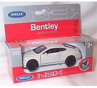 Welly white hard top bentley continental supersports car pull back and go action 1:36ish Scale diecast model
