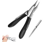 Welnax NailPro Guard, 2025 New Ultra Sharp Stainless Steel Nail Clippers, Portable Curved Blade Nail Trimmer, Splash-Proof Toenails Clippers, for Men & Women (Black)