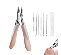 Welnax Nailpro Guard - Designed for Ingrown and Thick Nails, Welnax Nail Clippers, Nail Pro Guard Clippers Pain-Free Cutting/Ultra-Thin & Sharp/Non-Slip Handle/No Rust (Pink)