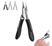 Welnax NailPro Guard - Designed for Ingrown and Thick Nails, Welnax Nail Pro Guard Clippers, Featuring Permanently Sharp Steel and a Simple Pivoting Head - Easy Grip and Squeeze (Black)