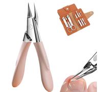 Welnax Nailpro Guard - Effortless, Eagle Beak Nail Clippers, Nail Clippers for Seniors, with Ultra-Thin Sharp Stainless Steel Blades, Pain-Free Cutting, with Fixed 30° Angle (Pink,1)