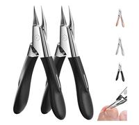 Welnax Nailpro Guard, Welnax Nail Pro Guard Clippers, Welnax Toenail Clipper, Designed for Ingrown and Thick Nails, with an Ultra-Thin and Sharp Design for Ergonomic Non-Slip ABS Handle (Black*2)