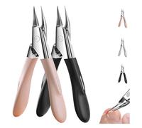 Welnax Nailpro Guard, Welnax Nail Pro Guard Clippers, Welnax Toenail Clipper, Designed for Ingrown and Thick Nails, with an Ultra-Thin and Sharp Design for Ergonomic Non-Slip ABS Handle ((b+p)*2pcs)