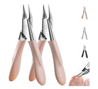 Welnax Nailpro Guard, Welnax Nail Pro Guard Clippers, Welnax Toenail Clipper, Designed for Ingrown and Thick Nails, with an Ultra-Thin and Sharp Design for Ergonomic Non-Slip ABS Handle (Pink*2)