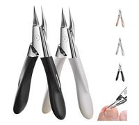 Welnax Nailpro Guard, Welnax Nail Pro Guard Clippers, Welnax Toenail Clipper, Designed for Ingrown and Thick Nails, with an Ultra-Thin and Sharp Design for Ergonomic Non-Slip ABS Handle ((b+w)*2pcs)