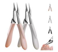 Welnax Nailpro Guard, Welnax Nail Pro Guard Clippers, Welnax Toenail Clipper, Designed for Ingrown and Thick Nails, with an Ultra-Thin and Sharp Design for Ergonomic Non-Slip ABS Handle ((p+w)*2pcs)