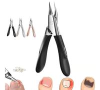 Welnax Nailpro Guard, Welnax Toenail Clipper, Designed for Ingrown and Thick Nails, Sharp Stainless Steel Blades, Seamless Design for Ergonomic Non-Slip Abs Handle (Black)