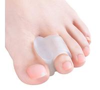 Welnove - 10 Pack Toe Separators Gel Toe Spacers Bunion Corrector（1st/2nd Toe and Spreader for Bunions, Overlapping Toes and Drift Pain Relief Pads - Clear