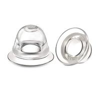 Welnove 4 PCS Invisible Nipple Cup Suckers Nipple Shield Pullers for Assist Nipple Everter, Correction Flat and Inverted Nipple