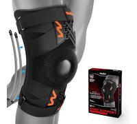 Welnove Adjustable Knee Support with Patella Pad & Side Stabilizers, Pain Relief for Meniscus Tear, Arthritis, ACL, MCL - Perfect for Running, Workouts, and Sports