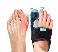 Welnove Bunion Corrector Women & Men Big Toe: 1 Pair Bunion Splint Brace - Adjustable Bunion Correction with Soft Gel - Bunion Pads for Pain Relief - Toe Straightener with Non-slip Strap