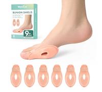 Welnove Bunion Cushion Protector, Bunion Shield Felt Protection Cushion for Foot Pain Relief, Calluses, Corns - Beige, Pack of 6