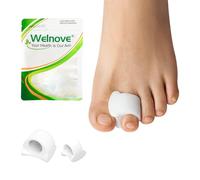 Welnove Gel Toe Separator, Medium Toe Spacers, Little Toe Cushions for Preventing Rubbing & Relieve Pressure (Pack of 12,Multi-Size)