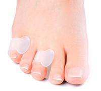 Welnove Gel Toe Separator, Pinky Toe Spacers, Little Toe Cushions, Small Toe Sleeves for Preventing Rubbing & Reducing Pressure (Pack of 12, Transparent)