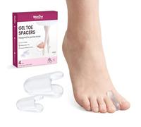 Welnove Gel Toe Separators for Ballet Dancers - 8 Pieces Soft Silicone Toe Separators for Pointe Shoes, Reduces Blisters & Friction, Non-Slip Fit, Dance Foot Care, 4 Large + 4 Small