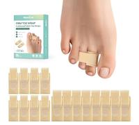 Welnove Hammer Toe Straightener - 16 Pack Broken Toe Wraps - Hammer Toe Corrector for Women - Toe Splints for Crooked Toes, Curled Toes, Bent Toes - (Multi-Size, Firm Beige)