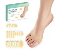 Welnove Mixed Size Blister Plasters - 20 Pieces Blister Plasters for Feet,Hydrocolloid Plasters,Blister Prevention,Foot Treatment,Heal Fast