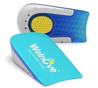 Welnove Shoe Inserts Gel Heel Cushion Cup for Achilles Tendonitis, Plantar Fasciitis, Heel Pain, Heel Spur, 1" Height Heel Lift Support for Women 4.5-7.5 & Men 4-6(1 Pair)