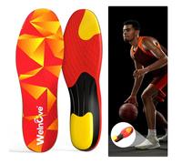 Welnove Sports Insoles for Plantar Fasciitis: Running Insoles to Prevent Injuries & Boost Performance - Shock-Absorbing Triple-Cushion Design for Marathon, Basketball, Pickleball & Hiking, 2XL
