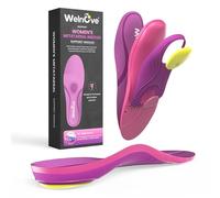 Welnove Women's High Impact Metatarsalgia Insoles - All-Purpose Orthotic Arch Support Inserts for Morton's Neuroma - Trim-to-Fit, Heel Spurs, Pain Relief, Podiatrist-Designed (Berry) -XS