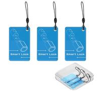WELOCK 13.56 MHz RFID Card, 3pcs RFID Tags, Blue Door Entry Key Fob