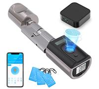 WELOCK Smart Door Lock with Wifibox, Fingerprint Door Lock for Smart Home, Waterproof Fingerprint Smart Lock, Smartphone Access, Gate Lock, Work with Alexa…