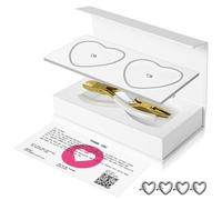 WeLocked Permanent Couples Bracelet Kit - Locking Heart Clasp DIY Bracelet Set for Couples, Friends, and Family - Unique Gift for Anniversary, Valentine’s Day, Birthday - His & Hers Matching Bracelets