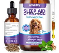 WELOSUER Melatonin for Dogs & Cats - All-in-One Calming Aid & Sleep Supplement for Anxiety from Fireworks, Travel & Separation, Promotes Deep Relaxation & Calm Behaviour for All Breeds & Sizes