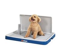 Welpe Dog Potty Tray with Pee Pad Holder - Perfect Indoor Potty Training Solution for Small and Medium Dogs. Say Goodbye to Messy Floors and Enjoy Stress-Free Training Success!