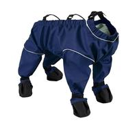 Welpen Schneeanzug - Hunde Winterbekleidung | PU Material Wasserdicht Overall mit Integrierten Stiefeln, Verstellbare Warme Winddichte Jacke für Outdoor Wandern und Reisen