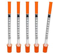 Welrenxi 100 Pack 1ml/cc Lab Disposable Plastic Pipettes 30Ga (0.3 x 13 mm), Individually Sealed