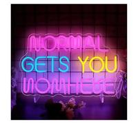 WELSAA Hanging Art Neon Signs Normal GETS You Nowhere Neon Sign LED Lights for Wall Decor USB Powered Bedroom Living Room Bar Wedding