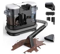Welsauber Spot Cleaner, Carpet Spot & Upholstery Cleaner with Powerful 600W Motor & 15KPa Strong Suction, Portable Stain Remover Ideal for Sofas, Carpets, Stairs, Mattresses, and Car Seats (Black)