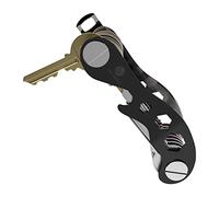welsberg Key Organizer Keychain, Compact Key Holder Keyring, Smart & Light weight Multi tool Folding Key Chain with Bottle Opener Phone Stand (Up to 12 Keys, Black)