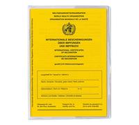 Welsberg Set 1 x vaccination certificate and 1 x ID card cover - transparent protective cover for international vaccination certificate and vaccination book