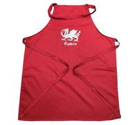 Welsh Apron - Dragon Cymru | Bold & Patriotic Kitchenwear for Every Proud Cook | Iconic Red Dragon of Wales & “Cymru” Slogan | Durable, Adjustable & Easy to Clean for Cooking, BBQs, Baking & Gifts