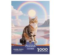 Welsh Cat 1000 Pieces for Adults Jigsaw Puzzles Beautiful Decoration Puzzle Cute Cat Challenging Puzzles Fun Present & Activity for Home38x26cm/1000pcs