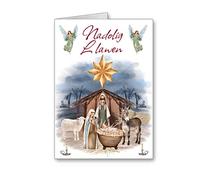 welsh Christmas Card wales nativity religious Nadolig Llawen