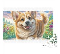 Welsh Corgi 100% Recycled Cardboard Corgi by Coastal Shore 1000 Piece Jigsaws for Adults Unique Classic Educational Games 52x38cm/1000pcs