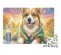 Welsh Corgi 1000 Pc Eco-friendly Paper Jigsaw Puzzle Set Adults Kids Fun Challenging Game Decoration 70x50cm/1000pcs