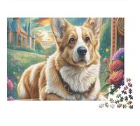 Welsh Corgi 1000 Pc Thick Cardboard Premium Jigsaw Puzzle Set Family Lovers Concentration Training Fun Present 70x50cm/1000pcs