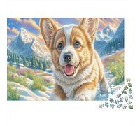Welsh Corgi 1000 Piece Premium Cardstock Diy Jigsaw Puzzle Kids Beginners Educational Game Stress Relief 38x26cm/1000pcs