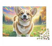 Welsh Corgi 1000 Piece Puzzle for Adults Recycled Paper Jigsaw Puzzle Lively Pet Fun And Challenging Family Game Great Gift Idea Perfect for Game Nights 52x38cm/1000pcs